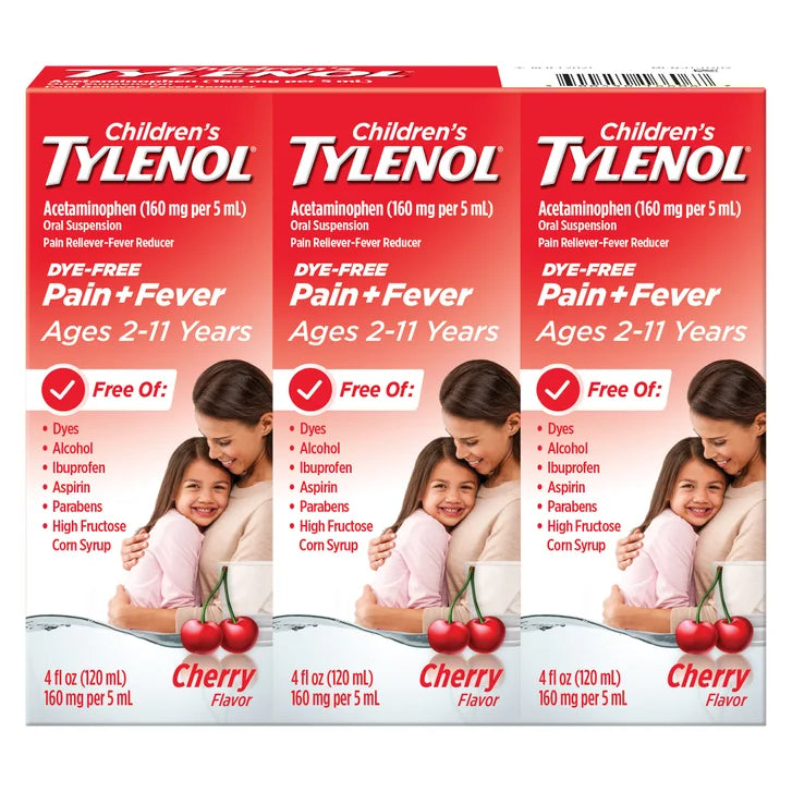 儿童 Tylenol 泰诺 退烧止痛液（无色素樱桃味 12液体盎司）