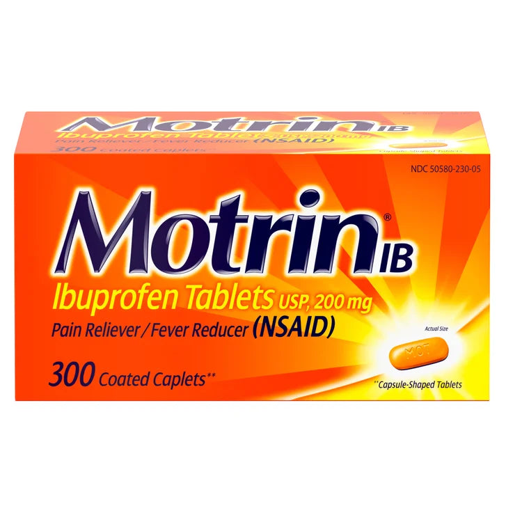 Motrin IB 布洛芬止痛退烧片（非甾体抗炎药 NSAID，300片装）