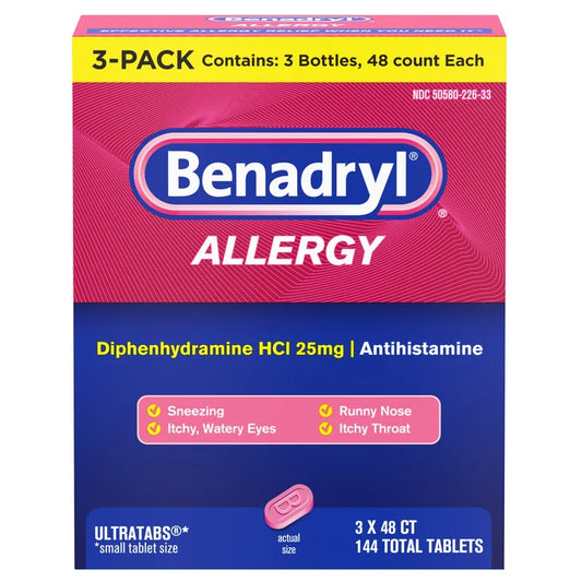 Benadryl 苯那君 抗过敏 UltraTab 片（144片）