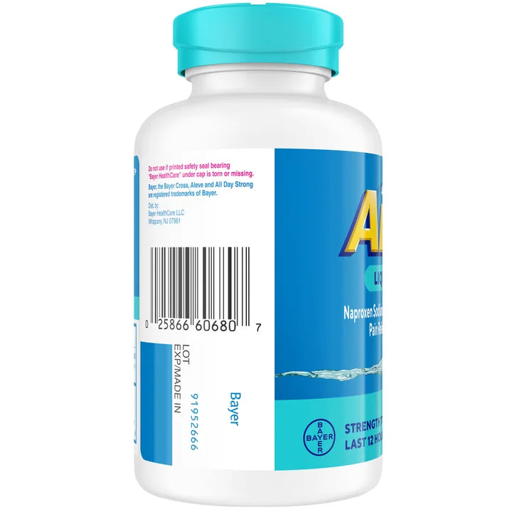 Aleve 萘普生钠 220毫克 止痛退烧液体胶囊（180粒）