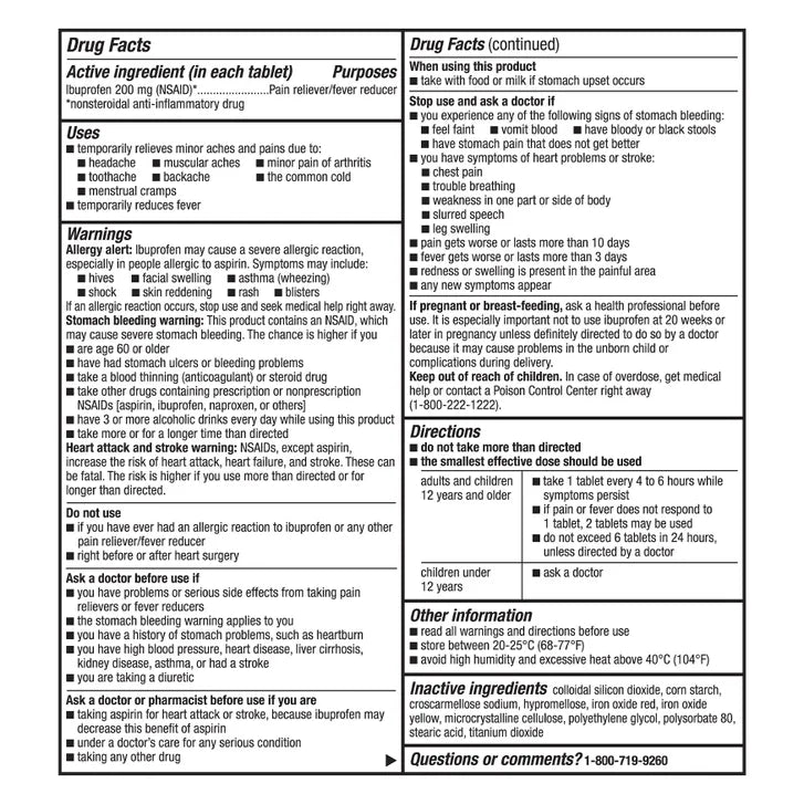 Kirkland Signature 科克兰 布洛芬 200毫克（1000片）