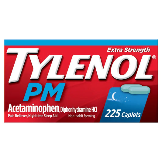 Tylenol PM 加强型 对乙酰氨基酚 500mg 止痛助眠片（225片）