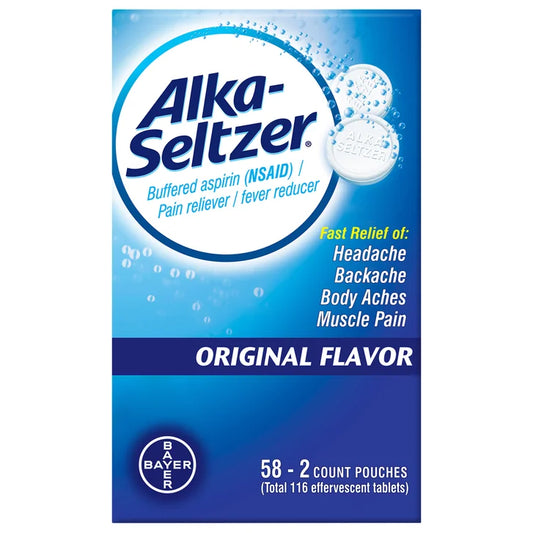 Alka-Seltzer 原味泡腾片（每袋2片，共58袋）