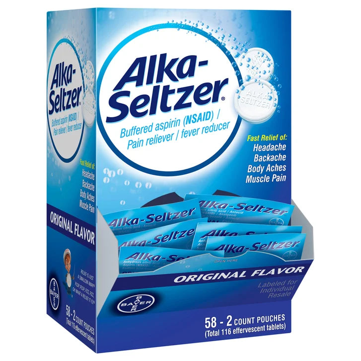 Alka-Seltzer 原味泡腾片（每袋2片，共58袋）