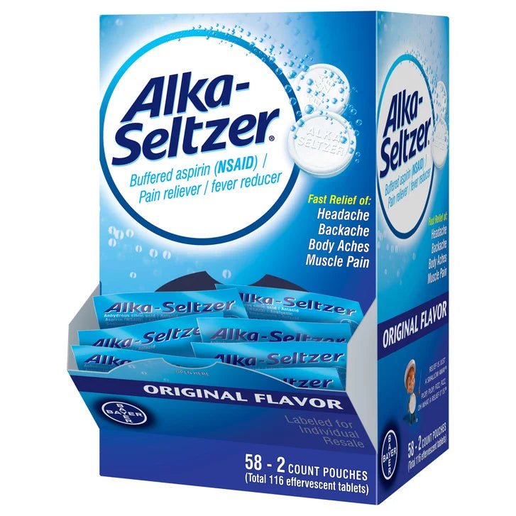 Alka-Seltzer 原味泡腾片（每袋2片，共58袋）