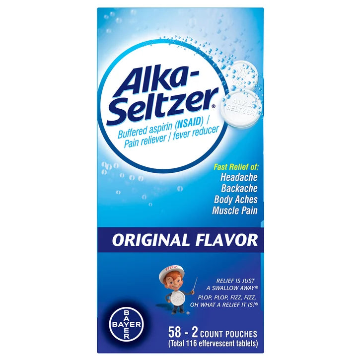 Alka-Seltzer 原味泡腾片（每袋2片，共58袋）