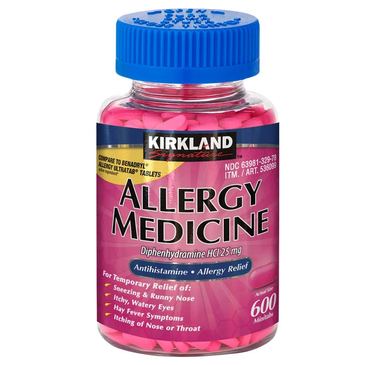 Kirkland Signature 柯克兰 抗过敏药 25毫克 迷你片（600片）