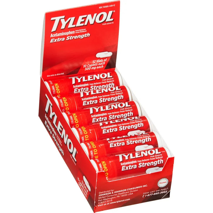Tylenol 泰诺 特强止痛片 对乙酰氨基酚 500毫克 小瓶装（120片）