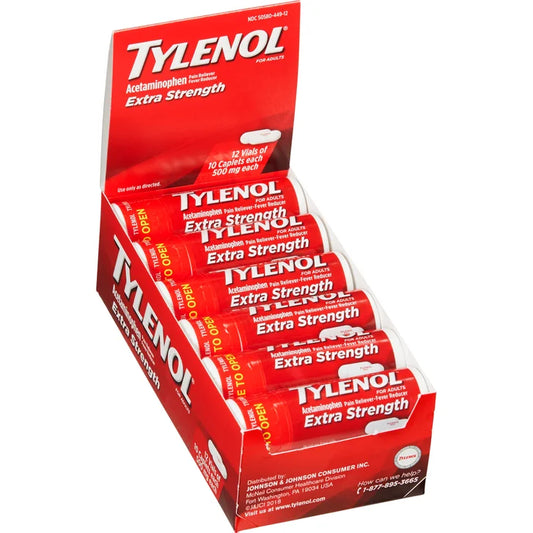 Tylenol 泰诺 特强止痛片 对乙酰氨基酚 500毫克 小瓶装（120片）