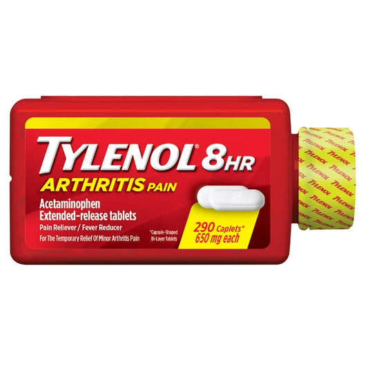 Tylenol 泰诺 8小时缓释止痛片 650毫克（关节与关节炎疼痛，290片）