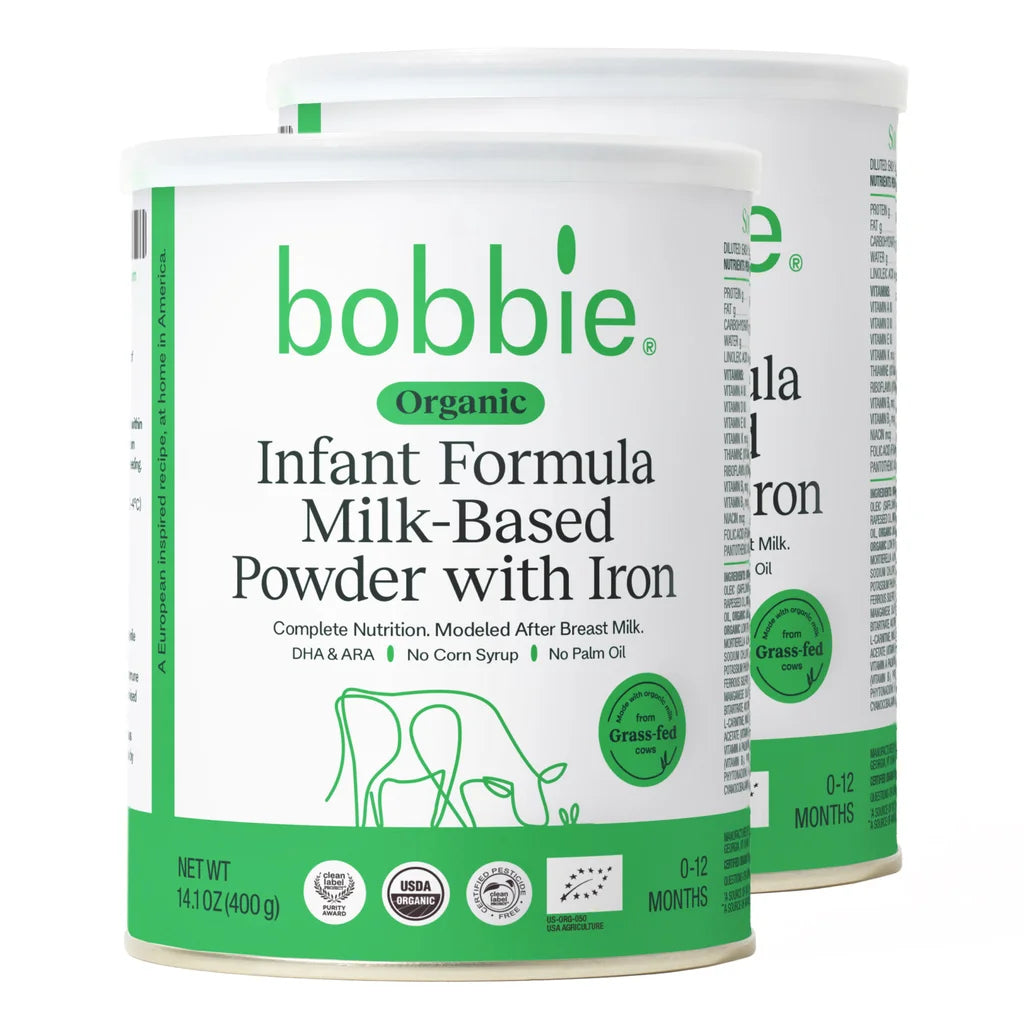 Bobbie 有机原味婴儿配方奶粉 14.1盎司 ×2罐装